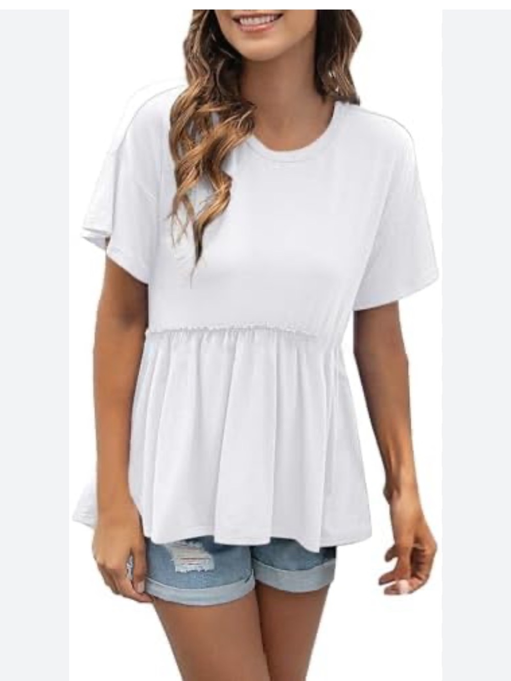 White Babydoll Tee Shirt